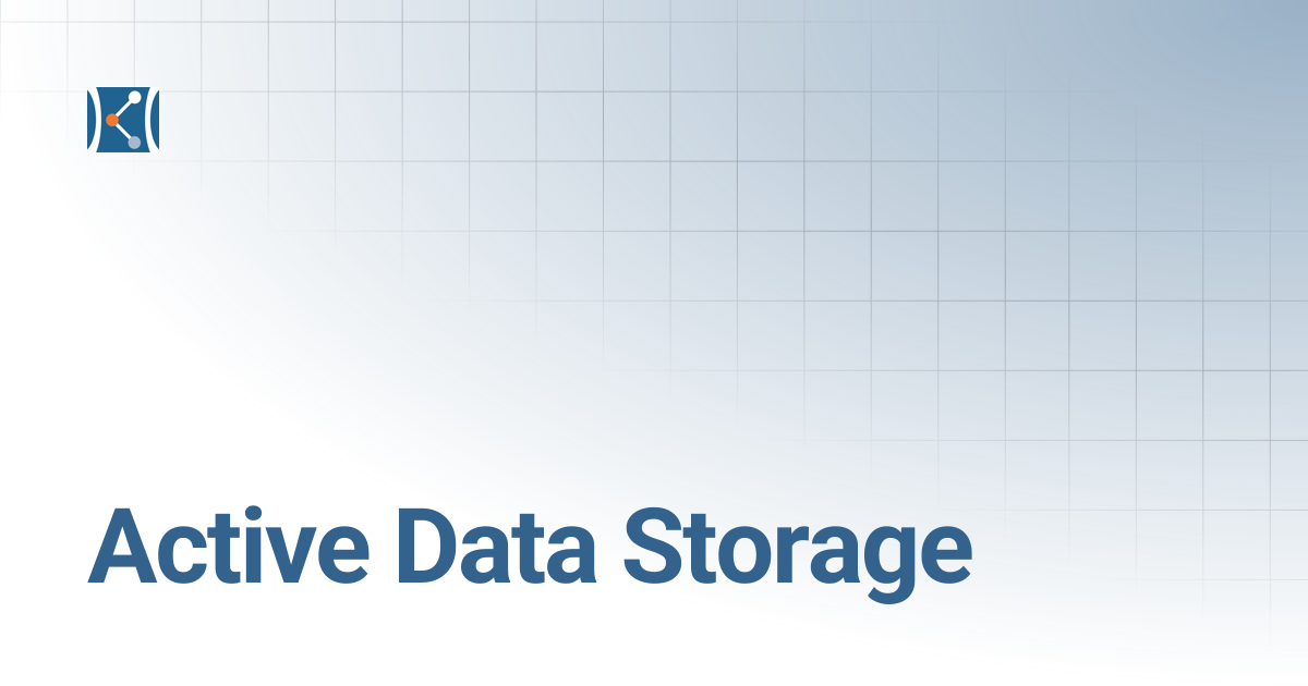 Active Data Storage | The Barbara K. Ostrom (1978) Bioinformatics and Co