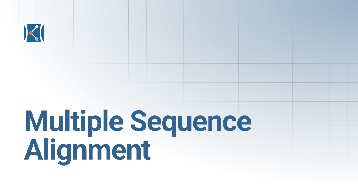Multiple Sequence Alignment | The Barbara K. Ostrom (1978 ...